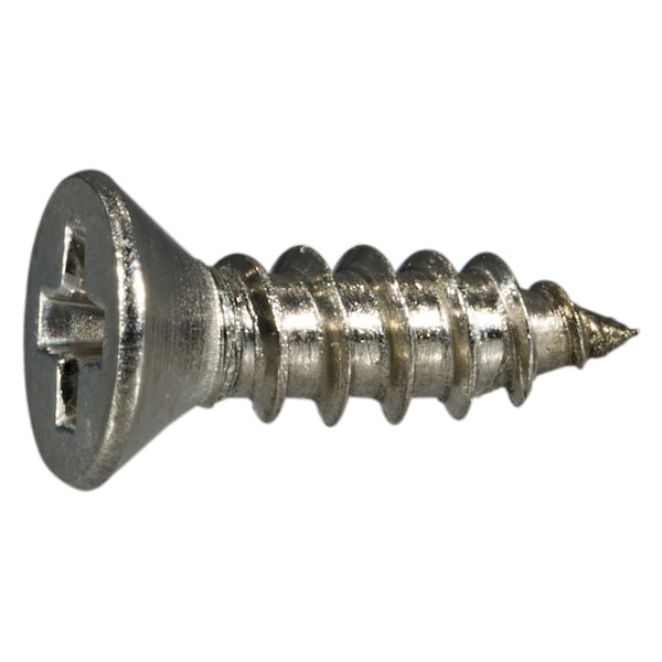 Midwest Fastener Sheet Metal Screw, #4 x 3/8 in, 18-8 Stainless Steel Flat Head Phillips Drive, 45 PK 35862 - main
